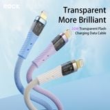  Cáp Sạc Nhanh C to Lightning ROCK Z21 Transparency Series 33W (1.2m) 