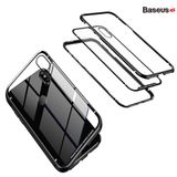  Ốp lưng nam châm Baseus Magnetic Metal Bumper Case cho iPhone XS/ XR/ XS Max (Khung kim loại siêu bền , chống va đập - Mặt lưng kính cường lực ) 