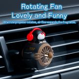  Máy Khuếch Tán Tinh Dầu Gắn Cửa Gió Xe Hơi ROCK Bear Aircraft Air Outlet Aroma Diffuser 