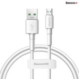  Cáp sạc nhanh Micro USB Baseus Mini White Cable cho Oppo/Huawei/Xiaomi/Samsung (4A/20W, VOOC, Quick Charge Micro USB TPE Cable) 