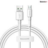  Cáp sạc nhanh Micro USB Baseus Mini White Cable cho Oppo/Huawei/Xiaomi/Samsung (4A/20W, VOOC, Quick Charge Micro USB TPE Cable) 