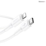  Cáp sạc nhanh Type C to Lightning hỗ trợ PD 18W Baseus Mini White (Power Delivery, C to iPhone Data TPE Cable ) 