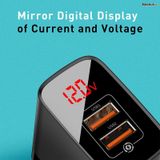  Bộ sạc nhanh PD3.0/QC 3.0 Baseus Mirror Lake PPS Digital Display Quick Charger (18W, 2 Ports, FCP/AFC/PPS/PD/QC 3.0 Full Quick Charge Protocol) 