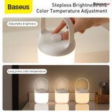  Đèn ngủ pin sạc mini Baseus Moon White Series - Knob Stepless Dimming (1800mAh, Điều chỉnh cường độ và Tone màu ánh sáng, Portable Lamp) 
