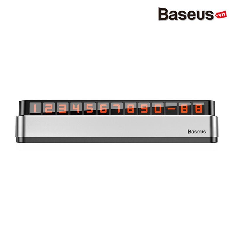  Bảng số dạ quang Baseus Moonlight Box Series Temporary Parking Number Plate dùng cho xe hơi (Nam châm, hợp kim nhôm + nhựa cao cấp) 