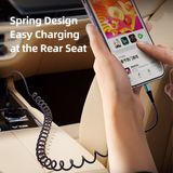  Cáp Sạc Nhanh C to C ROCK Spring Coil 60W (1.5M, 3A, Nylon Braided) 