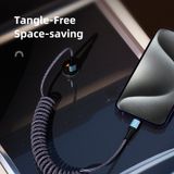  Cáp Sạc Nhanh C to C ROCK Spring Coil 60W (1.5M, 3A, Nylon Braided) 