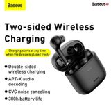  Tai nghe Bluetooth Baseus Encok W06 True Wireless Earphones (TWS, Wireless charger, APT-X Support, iP55, CVC Noise Canceling, New Upgrade Model 2021) 