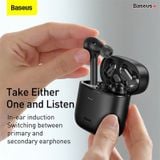  Tai nghe Bluetooth Baseus Encok W06 True Wireless Earphones (TWS, Wireless charger, APT-X Support, iP55, CVC Noise Canceling, New Upgrade Model 2021) 