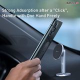  Đế giữ điện thoại bằng nam châm dùng trên xe hơi Baseus Hollow Magnetic Car Mount Holder (dán táp lô, chức năng giữ cố định dây sạc) 