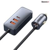  Tẩu sạc siêu nhanh 120W Baseus Share Together PPS multi-port Fast charging car charger with extension cord (30W * 4) 