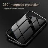  Ốp lưng nam châm Baseus Magnetic Metal Bumper Case cho iPhone XS/ XR/ XS Max (Khung kim loại siêu bền , chống va đập - Mặt lưng kính cường lực ) 