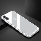  Ốp lưng nam châm Baseus Magnetic Metal Bumper Case cho iPhone XS/ XR/ XS Max (Khung kim loại siêu bền , chống va đập - Mặt lưng kính cường lực ) 