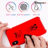  Ốp lưng chống va đập, chống bám bẩn Baseus Original LSR Case LV226 cho iPhone X (Original Liquid Silicone Case) 