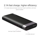  Pin sạc dự phòng Baseus Parallel Power Bank 10,000mAh cho Smartphone/ Tablet (2.1A/ 37Wh, QC 3.0, USB-C/ Micro input ) 