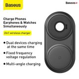  Sạc nhanh không dây tích hợp đế giữ dây sạc Apple Watch Baseus Planet 2in1（Wireless Quick charger + Cable winder) 