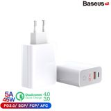  Bộ sạc nhanh đa năng hẹn giờ tắt Baseus Speed PPS Smart Shutdown Charger 45W (5A/45W, QC4.0/ QC3.0 / PD / SCP/ Quick charger, Timer Auto Power Off ) 