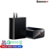  Bộ sạc nhanh đa năng hẹn giờ tắt Baseus Speed PPS Smart Shutdown Charger 45W (5A/45W, QC4.0/ QC3.0 / PD / SCP/ Quick charger, Timer Auto Power Off ) 