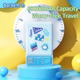  Pin Dự Phòng ROCK Doraemon P92 Dual PD20W 10000mAh Travel Series (Tích Hợp Cáp Type-C và Lightning, Doraemon Authentic Licensed) 