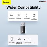  Đầu Chuyển USB Sang Type C tốc độ cao Baseus Ingenuity Series Mini OTG Gen2 (USB-A 3.1 Full Size to Type C, 10Gbps High speed OTG, PD Fast charge Support) 