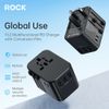  Củ Sạc Nhanh Đa Năng Du Lịch Toàn Cầu ROCK T62 Multifunctional World Travel PD Fast Charger 
