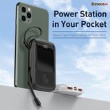  Pin dự phòng tích hợp cáp sạc Baseus Q Pow Digital Display 10,000mAh (3A/ 15W, Fast Charge Power Bank With Cable ) 