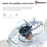  Quạt mini cầm tay có đèn hình chú Thỏ với 2 mức tốc độ Baseus LED Rabbit Fan LV077 (2-Speed Adjustable Portable Mini Hand Fans) 