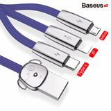  Cáp sạc và truyền dữ liệu tốc độ cao Baseus Rapid Series 3-in-1 LV468 (USB Type A to USB Type C/Micro USB/Lightning  Fast Charging & Sync Data Cable) 