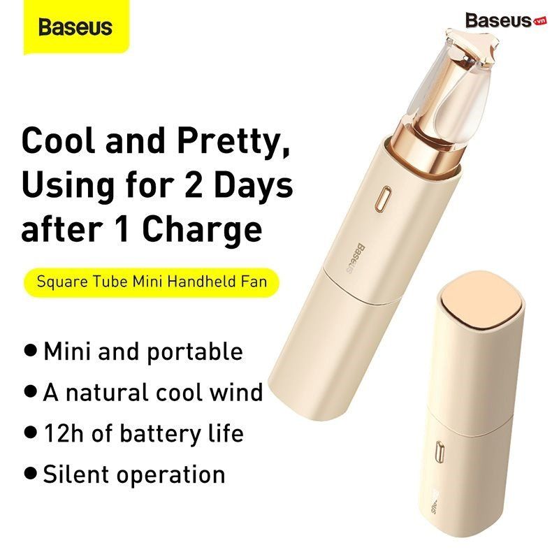  Baseus Square Tube Mini Handheld Fan 