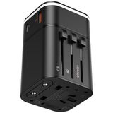  Bộ sạc nhanh du lịch đa năng Baseus Removable 2 in 1 Universal Travel Adapter PPS Quick Charger Edition(18W, Type C PD 3.0/ USB Quick charge 3.0, US/UK/EU/AU/CN) 