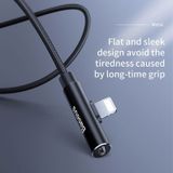  Cáp sạc tích hợp đầu chia Lightning 1 thành 2 Baseus Rhythm Bent Connector Audio and Charging Cable dùng cho iPhone/iPad 