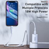  Bộ sạc nhanh du lịch đa năng Baseus Traveler Series PD/ QC3.0 dùng cho iPhone (18W, Type C support Power Delivery, 100V-240V 50Hz/60Hz) 