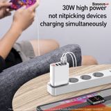  Củ sạc đa năng 4 cổng USB Baseus Mirror Lake Digital Display ( 30W, 4 Ports USB, Travel Charger) 