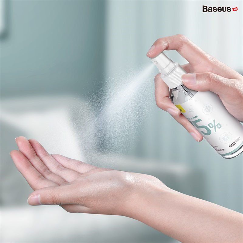  Nước rửa tay diệt khuẩn Baseus Let''s Go Portable Antibacterial Alcohol Spray 120ml 