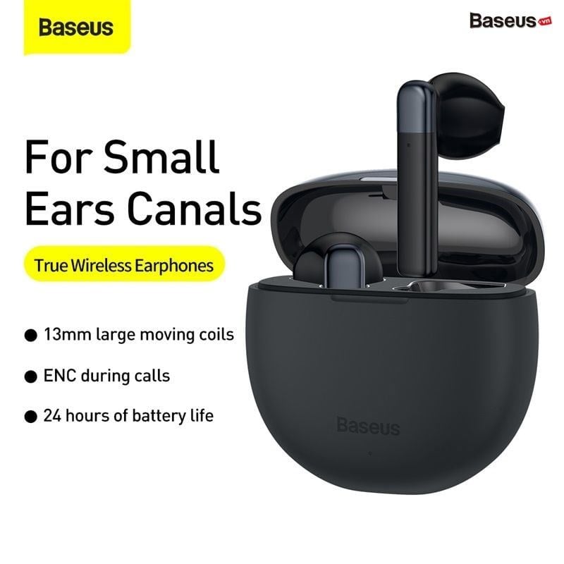  Tai nghe không dây Baseus Encok True Wireless Earphones W2 (Bluetooth 5.0, 24h sử dụng) 