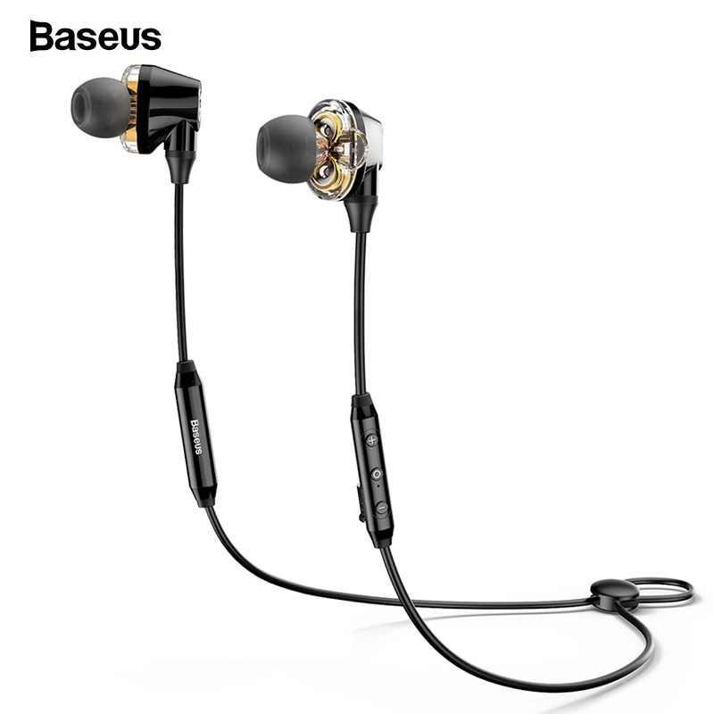  Tai nghe Bluetooth Baseus Encok S10 Dual Moving Coils (4 Speakers, Bluetooth 4.1, iP5X waterproofing) 
