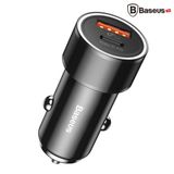  Bộ tẩu sạc nhanh đa năng dùng cho xe hơi Baseus LV196 (Type C PD Fast Charge 36W & USB Quick charge 3.0) 