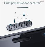  Kính cường lực chống nhìn trộm, chống bụi màn loa Baseus Full-screen Curved Privacy Tempered Glass Film dùng cho iPhone 11/Pro/Pro Max (0.3mm, 2 PCS, Cellular Dust Prevention/Anti Peeping) 