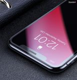  Kính cường lực chống nhìn trộm, chống bụi màn loa Baseus Full-screen Curved Privacy Tempered Glass Film dùng cho iPhone 11/Pro/Pro Max (0.3mm, 2 PCS, Cellular Dust Prevention/Anti Peeping) 