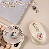  Combo Chuột + Bàn Phím Không Dây ROCK Doraemon J10 (Phạm vi lên tới 10m, 2.4GHz Receiver) 