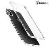  Ốp lưng trong suốt viền si màu Baseus Glitter Case LV237 cho iPhone X (Ultra Thin Luxury Plating Plastic Case) 