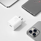  Củ sạc nhanh Baseus Super Si Quick Charger 30W dùng cho iPhone/Samsung/OPPO (30W, Type C, PD/QC3.0 Quick charger) 
