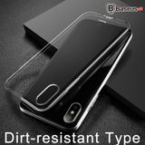  Ốp lưng Silicone trong suốt chống bụi Baseus Simple Case cho iPhone X (Soft Silicone, Dirt-resistant Case) 