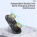  Đế sạc nhanh không dây Baseus Simple 2 in 1 Wireless Charger 15W cho iPhone và Airpods (15W, Wireless Quick charger) 