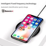  Đế sạc nhanh không dây Baseus Simple Wireless LV252 cho Apple iPhone 8/ iPhone X / Samsung S8/ S9/ Note 8 ( 5W/ 7.5W, Qi Wireless Quick Charger ) 