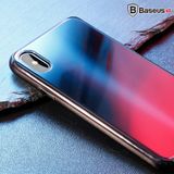  Ốp lưng kính tráng gương 3D Baseus Sparkling Case LV218 cho iPhone X (3D Glass + TPU) 