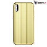  Ốp lưng kính tráng gương 3D Baseus Sparkling Case LV218 cho iPhone X (3D Glass + TPU) 