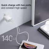  Bộ sạc nhanh đa năng Baseus Speed Dual Quick charger 30W dùng cho iPhone/iPad/Samsung/Huawei (2 Port, Dual USB QC3.0/USB QC3.0 + Type C PD) 
