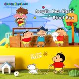  Móc Chìa Khóa ROCK Crayon Shinchan Acrylic (12 cái/Hộp) 