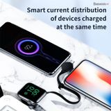  Cáp sạc đa năng tích hợp sạc không dây cho Apple Watch Baseus Star Ring Series 4 in 1 (Type C/Micro/Lightning + Apple Watch Wireless charger, 3A Fast charge, 18cm portable cable) 